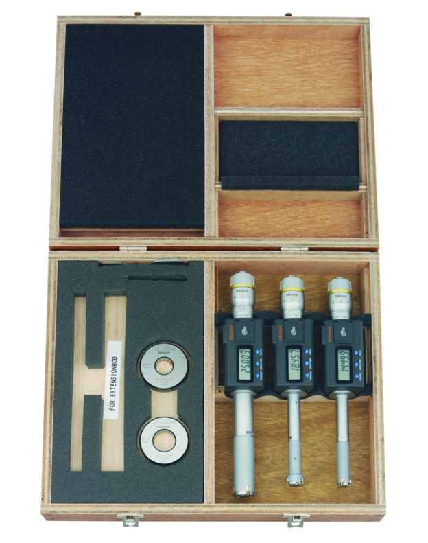 Mitutoyo Digimatic Holtest 3-ponton mérő belső mikrométer készlet, IP65, 12-16 / 16-20 / 20-25 mm, 0.001 mm (468-982) termék fő termékképe