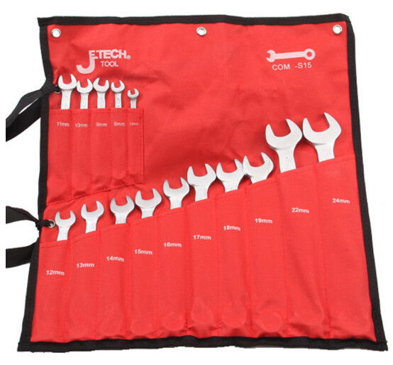 JeTech COM-S15 csillag-villáskulcs készlet, 5.5-24 mm, 15 részes termék fő termékképe