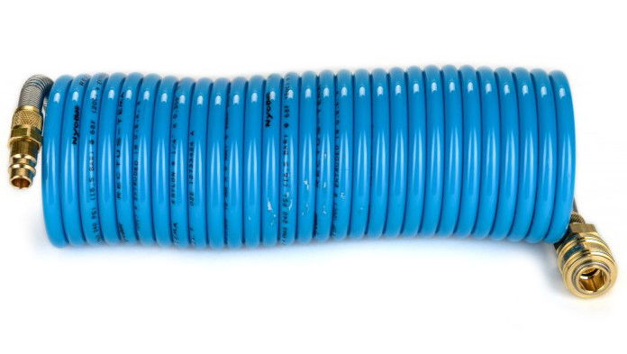 Rectus MFSP08/050KS poliamid 12 spiráltömlő gyorscsatlakozóval, kék, 8x6x1 mm, 5 m hosszú termék fő termékképe